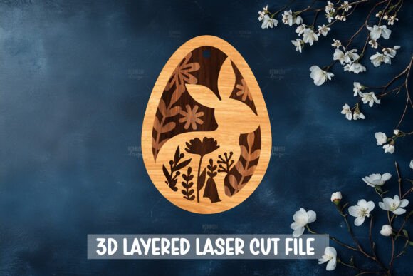 3D Layered Easter Egg Laser Cut File Review