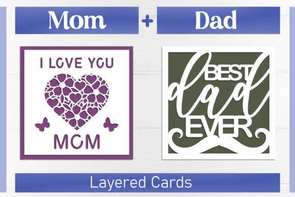 3D Layered Mothers Fathers Day Card SVG Review