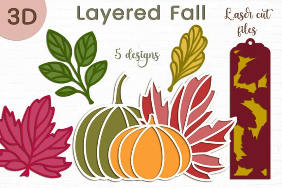 3D Layered Pumpkin: Laser Cutting for Autumn