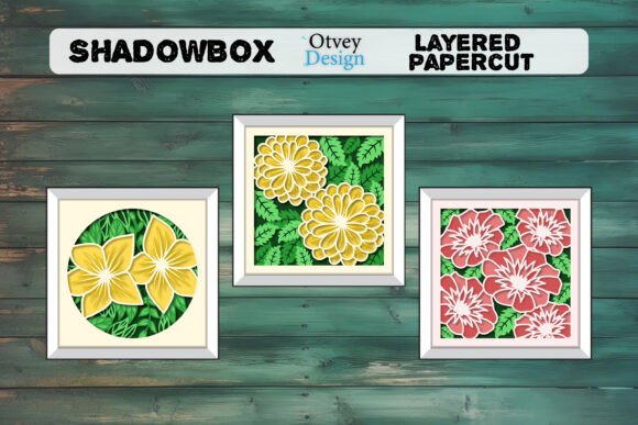 3D Shadow Box Floral Layered Papercut B: 3D SVG Review