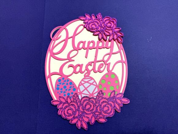 3D SVG Easter Cake Topper for Local Branding