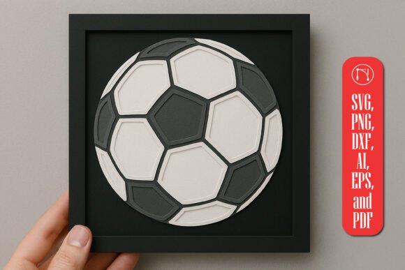 3D SVG for Shadow Boxes: Football Papercut Review