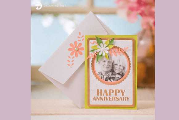 Anniversary Card SVG: 3D SVG for Anniversaries