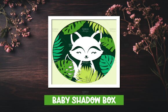 Baby Fox Jungle Shadow Box SVG: A Designer Review