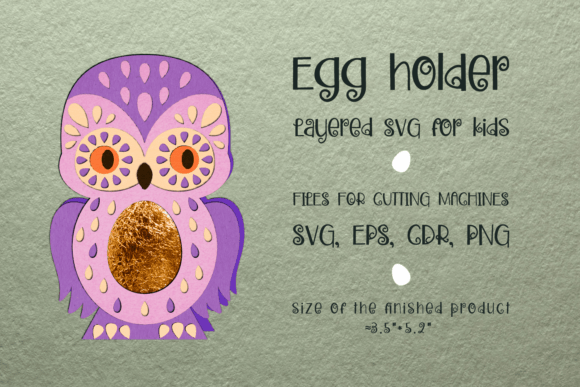 Baby Owl Easter Egg Holder: 3D SVG Review