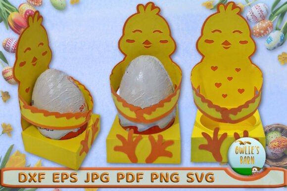 Easter Egg Hugging Chick 3D SVG Review