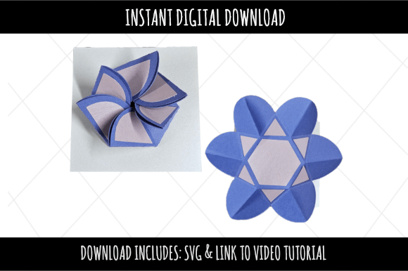 Flower Fold Card: 3D SVG for Pop-Up Cards