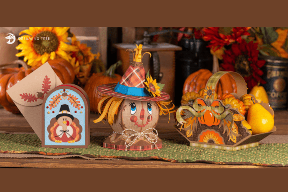 Harvest Time SVG Bundle: 3D SVG for Thanksgiving