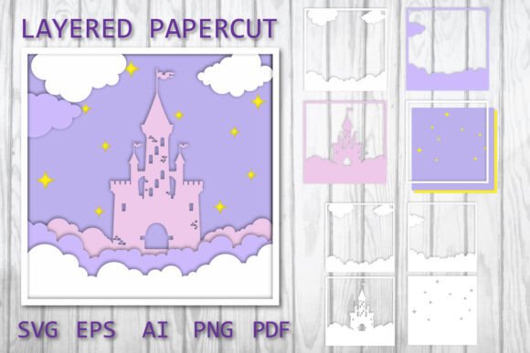 Layered Papercut 3D SVG for Shadow Boxes & Branding