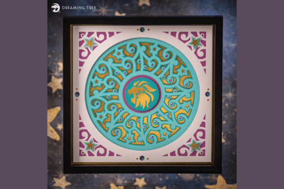 Leo 3D SVG Mandala for Home Décor Branding