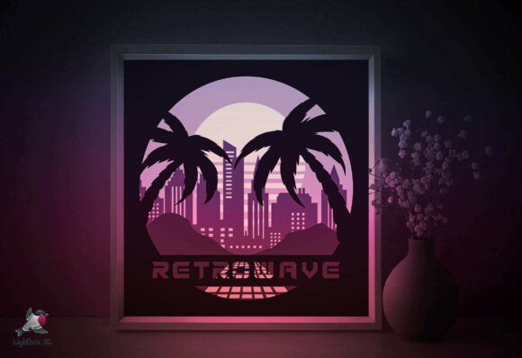 Retrowave Palms 3D SVG for Shadow Boxes Review