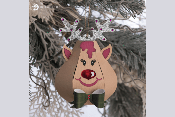 Rudolph Ornament SVG: 3D Christmas Asset Review