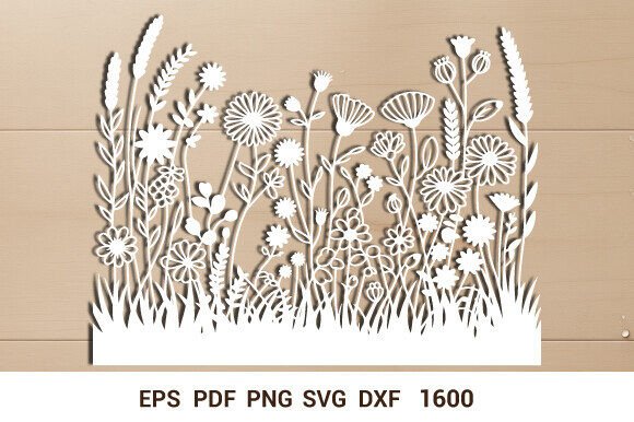 Wooden Flower Garden SVG: 3D SVG Flowers Review